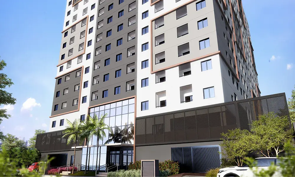 Residential development facade