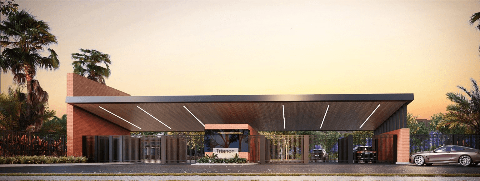 Residential development entrance